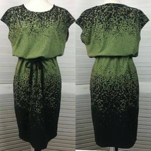 Linea by Louis Dell'Olio Green & Black Dress